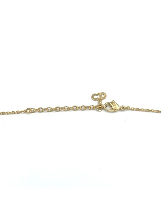 Dior CD Logo Rhinestone Necklace